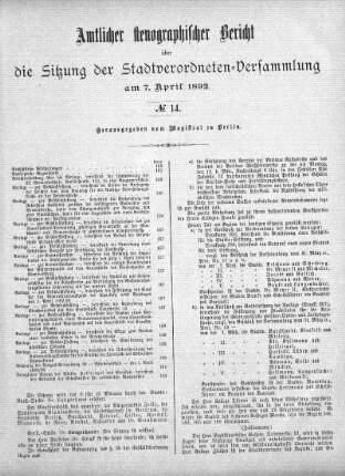 No. 14, 7. April 1892