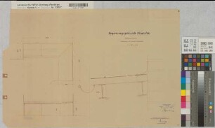Münster (Münster) Regierung Fahrradstand Grundriß, Schnitt, Details 1953 1 : 2/50 43 x 64 Pause Staatshochbauamt Münster Regierung Münster Nr. 33980