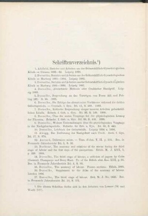 Schriftenverzeichnis.