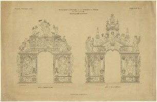 Schlösschen Baum in Bückeburg, Renaissance-Portale (Wiederherstellungsversuch)