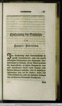 Eintheilung der Geschichte in Haupt-Perioden