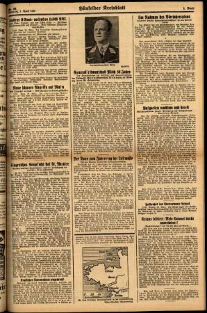 Zweite Ausgabe vom Mittwoch, den 01. April 1942.