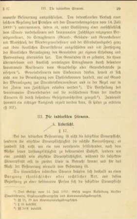 III. Die indirekten Steuern
