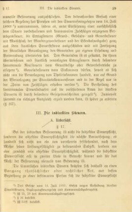 III. Die indirekten Steuern