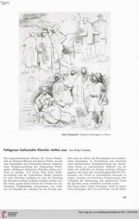 58: Feldgraue italienische Künstler stellen aus