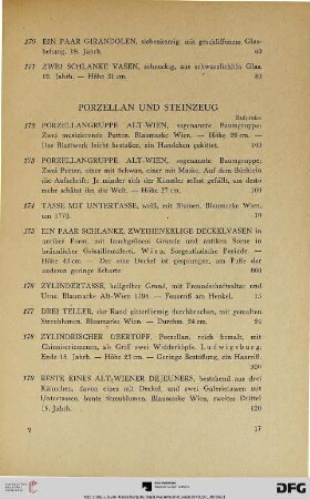 Porzellan und Steinzeug (Nr. 172-258)