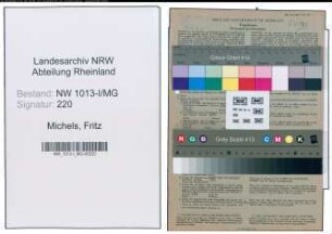 Entnazifizierung Fritz Michels , geb. 30.04.1902 (Kraftfahrzeugmeister)