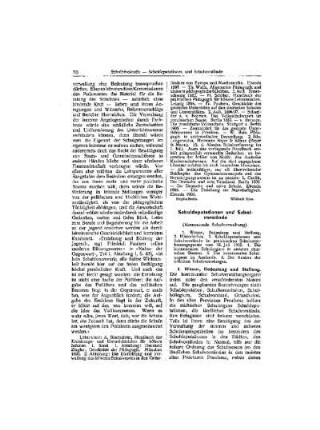 Schuldeputationen und Schulverstände