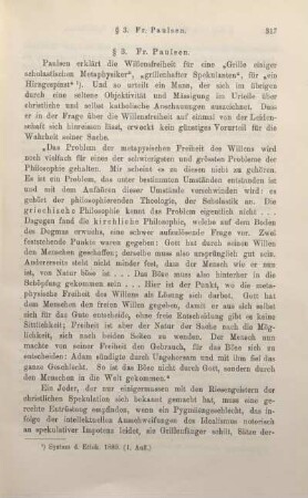 § 3. Fr. Paulsen.