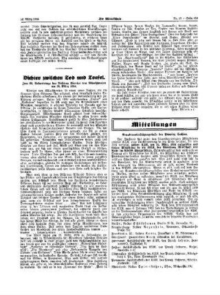Dichter zwischen Tod und Teufel : zum 60. Geburtstage des Dichters Börries von Münchhausen am 20. März 1934