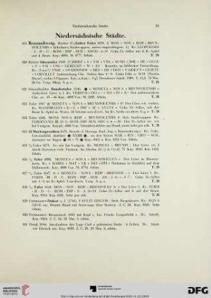 Niedersächsische Städte (Nr. 819-914)