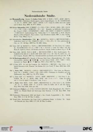Niedersächsische Städte (Nr. 819-914)