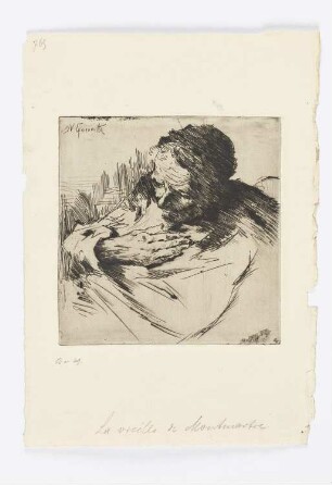 Alte Frau von Montmartre
