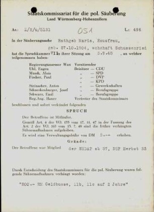 Rathgeb, Maria