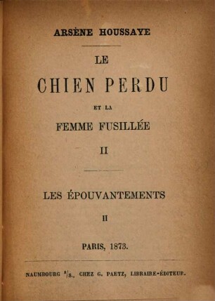 Le chien perdu et la femme fusillée, 2