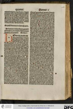 Sequuntur sermones de quarto precepto.