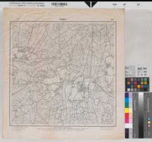 Rahden (Rahden) topographische Karte Meßtischblatt Rahden Nr. 1879 1919 1 : 25 000 44 x 45 Druck Benkhausen