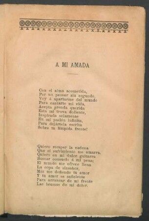 A mi amada