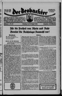 Der Beobachter. 1923-1929