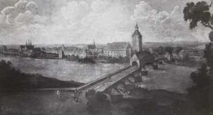 Grimma, gedeckte Stadtbrücke