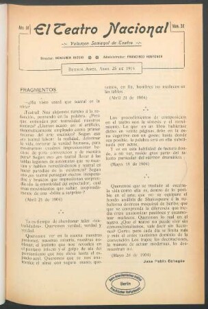 1914003800: Entre bueyes no hay cornadas : sainete en un acto y un solo cuadro
