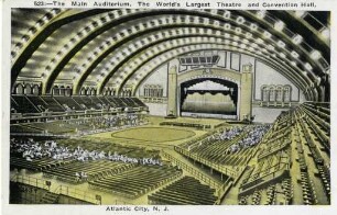 Hauptsaal der "Convention Hall" in Atlantic City