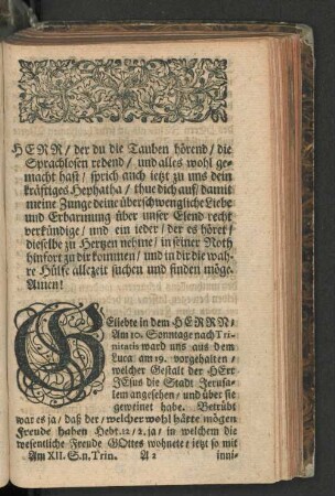 [Das Mitleidige Seufzen Des Herrn Jesu Uber Der Menschen Noth und Elend/]