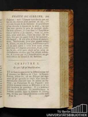 Chapitre X. Ce que c'est qu'amplification.