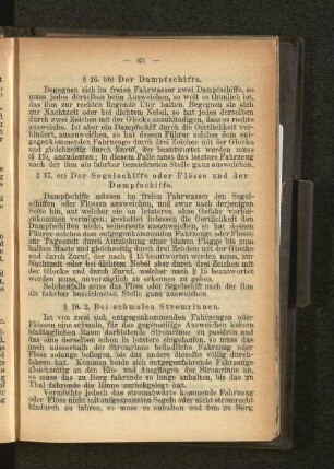 § 18. 2. Bei schmalen Stromrinnen.