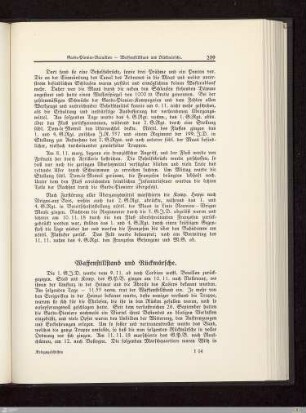 Waffenstillstand und Rückmärsche