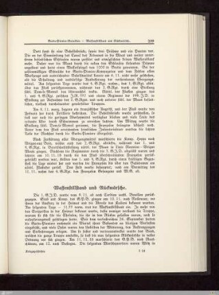 Waffenstillstand und Rückmärsche