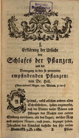 Bremisches Magazin zur Ausbreitung der Wissenschaften, Künste und Tugend, 3. 1759