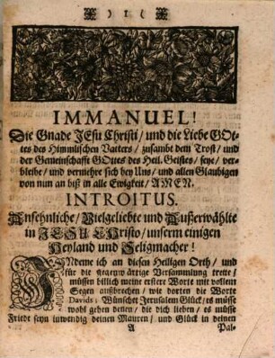 Christliche Gebät- und Danck-Rede vor das verschlossene und nunmehro durch Gnade Gottes wiedereröffnete Hochpreißliche Kayserliche und des Heil. Röm. Reichs Cammer-Gericht : In zweyen Predigten Bey der Evangelisch-Reformirten Gemeinde in Wetzlar