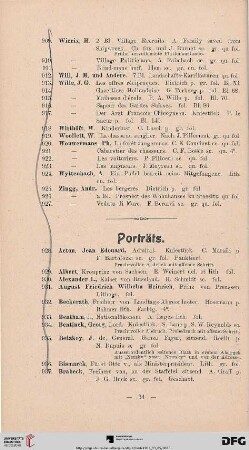 Porträts (Nr. 928-1089)