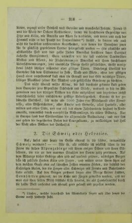 2. Die Schweiz oder Helvetien