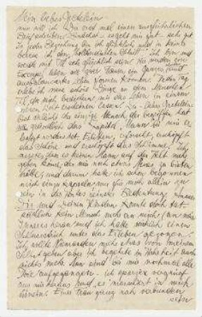 Brief von Hannah Höch und Til Brugman an Grete König. Den Haag