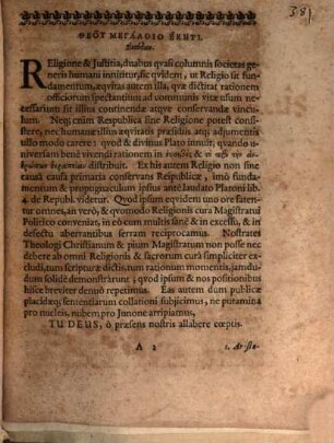 Exercitatio pol. de summi magistratus circa religionem officio