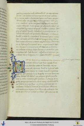 (120r) Vitenbeginn mit Goldinitiale.