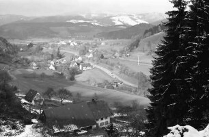 Himmelreich: Blick auf B 31; Himmelreich und Dreisamtal; oberhalb Neubauernhof