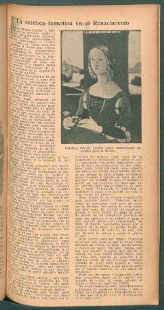 La estética femenina en el Renacimiento