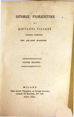 Istorie Fiorentine, 2