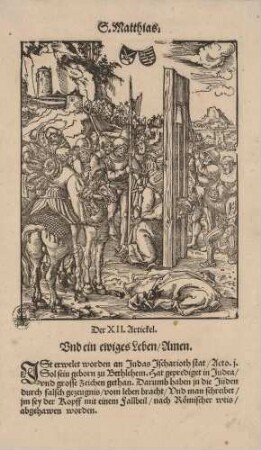 Das Martyrium des heiligen Matthias