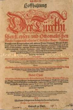 Hofhaltung des türkischen Kaisers