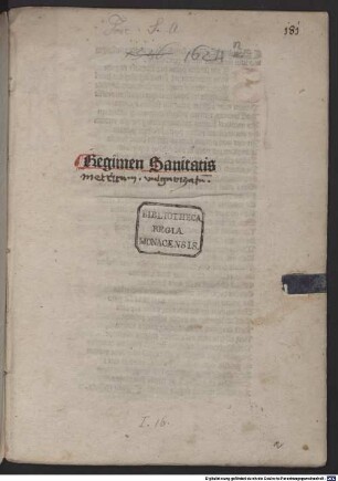 Regimen sanitatis Salernitanum