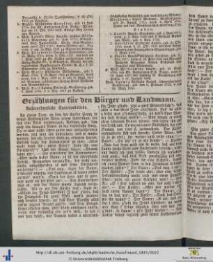 Erzählungen für den Bürger und Landmann.