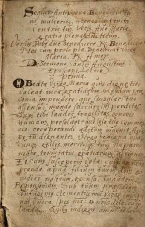 Horae intemeratae virginis Mariae : secundum usum Romanum
