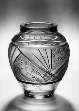 Vase mit Vögeln