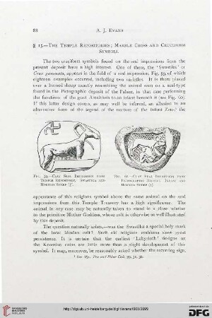 § 15: The temple repositories: Marble cross and cruciform symbols