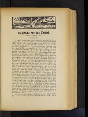 Gespräche mit Leo Tolstoi