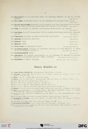 Münzen, Medaillen etc. (Nr. 1435-1568)